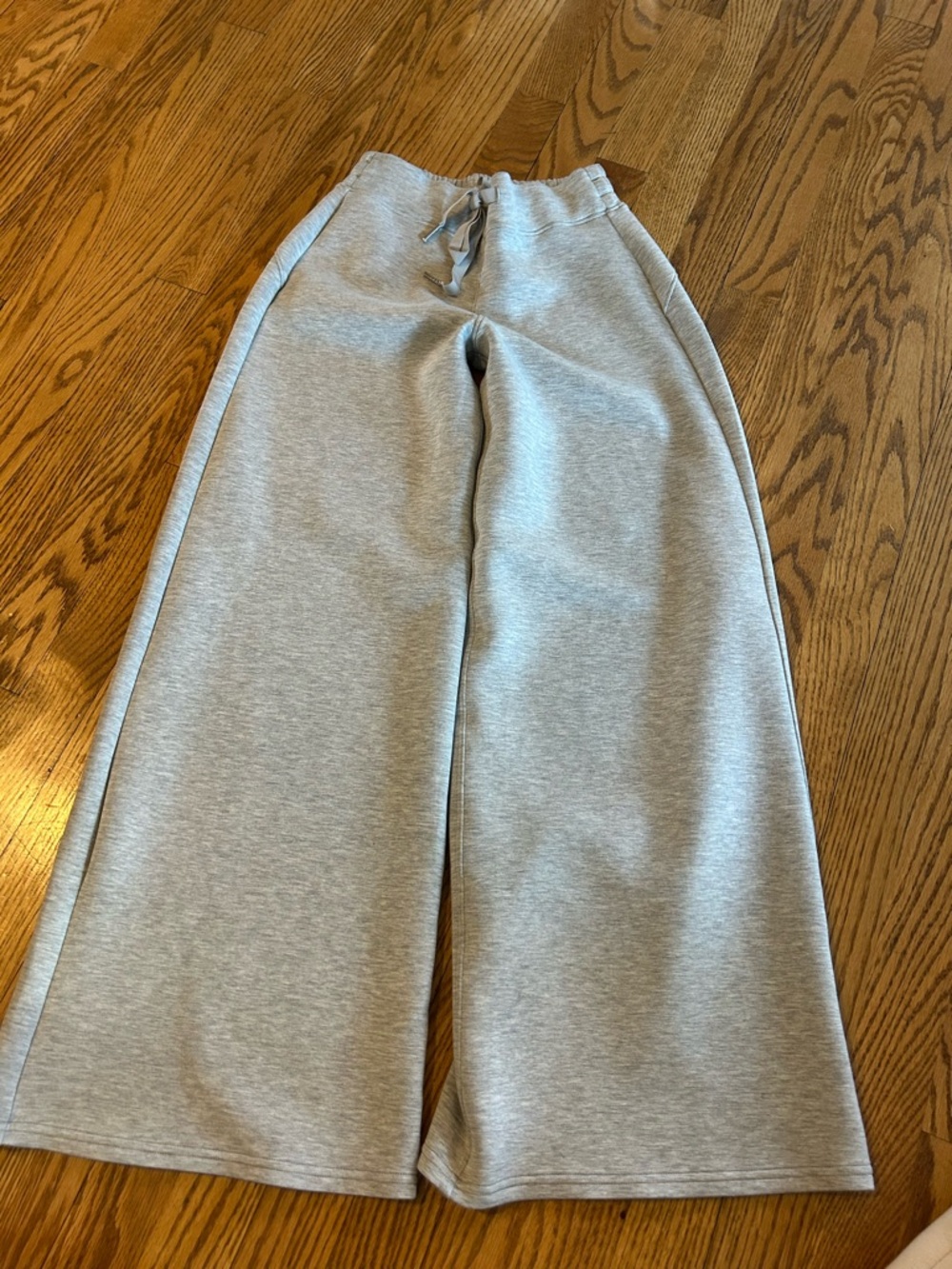 SPANX Wide-Leg Sweatpants - Heather Gray